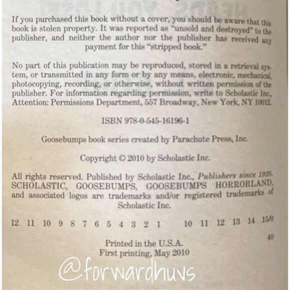 Goosebumps HorrorLand | R.L. Stine | Heads, You Lose | 2010 - Picture 8 of 9